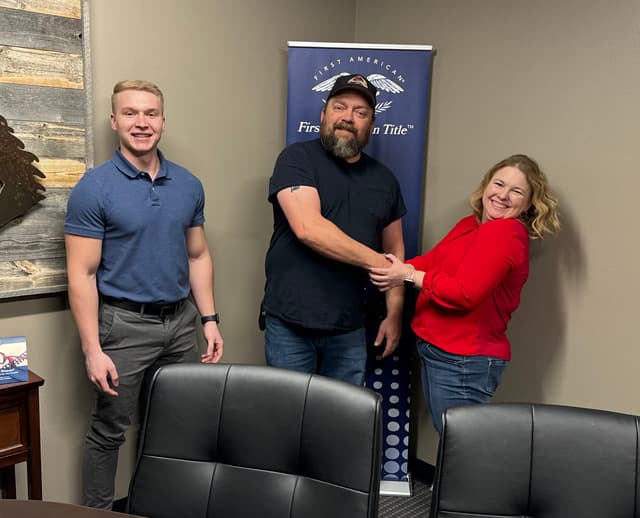 Happy homeowners